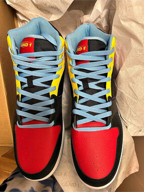 Title: NEW AND1 Slam Mid Sneakers – Men’s 10.5 – Multicolor – With Box